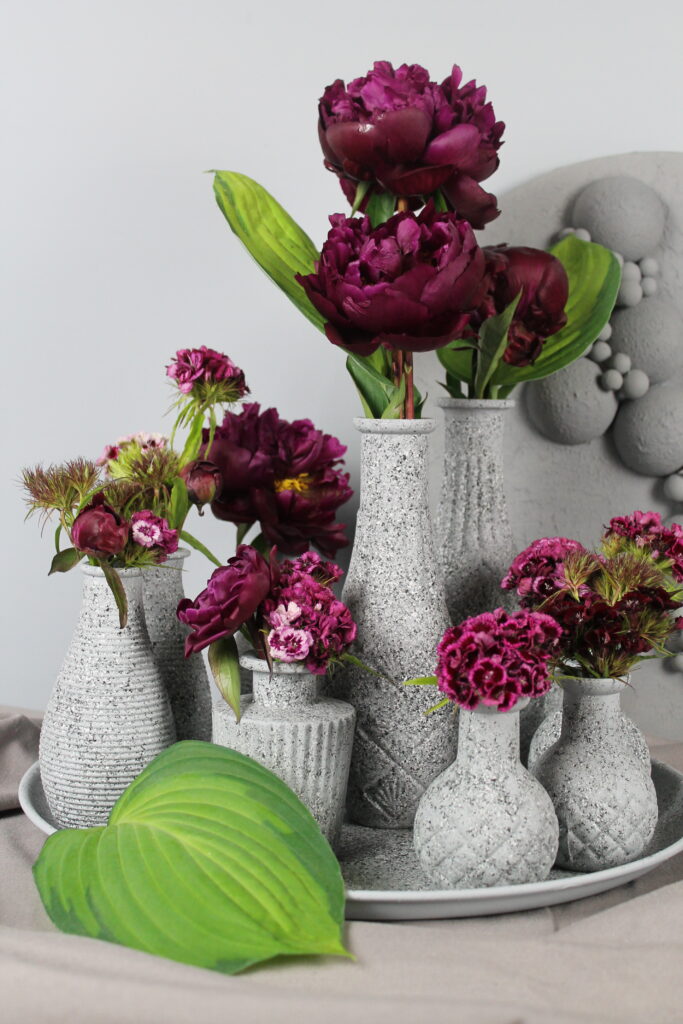 Grau,Stein,Vasen,Blumen